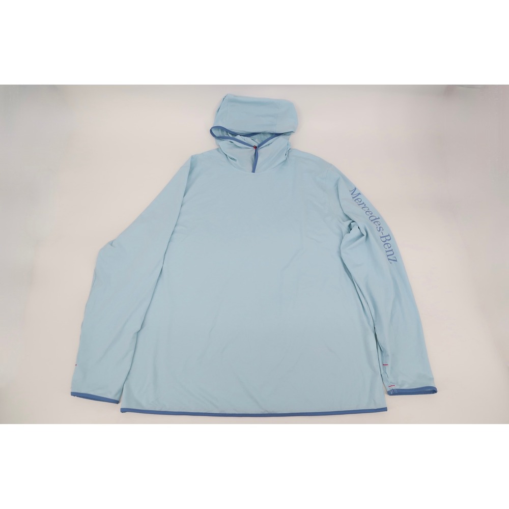 Finn Ryan Mercedes Benz Sun Hoodie Mens Large Light Blue Long Sleeve Performance